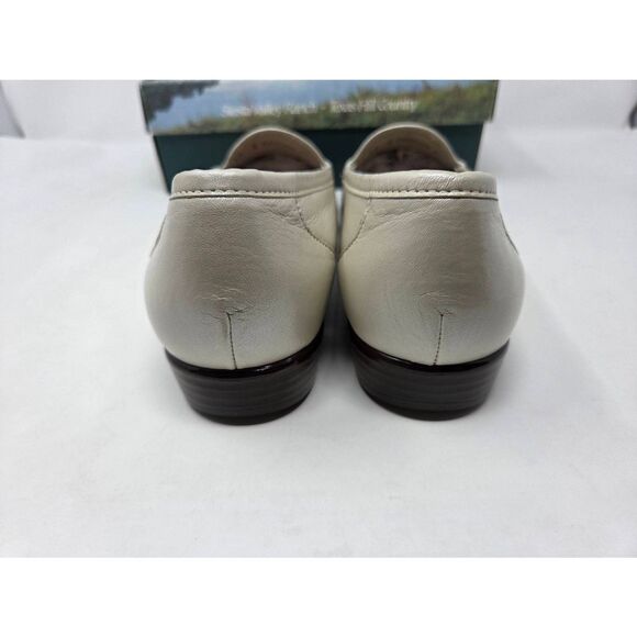 SAS SAN ANTONIO SHOES SIMPLIFY PEARL BONE LEATHER COMFORT LOAFER WOMENS 12 S EUC - Picture 5 of 9